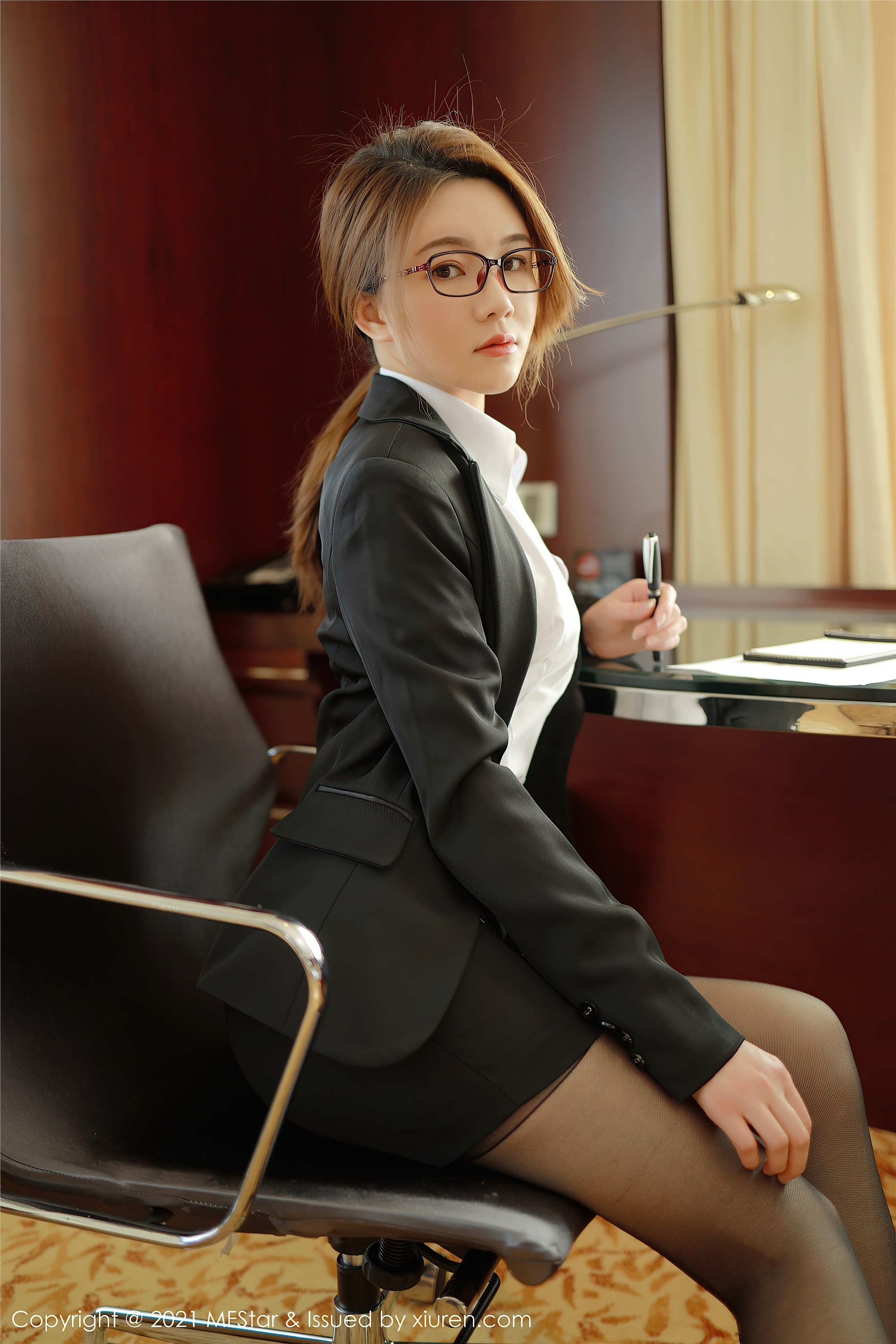 MFStar模范学院  2021.02.24 VOL.460 婠婠么 黑丝秘书